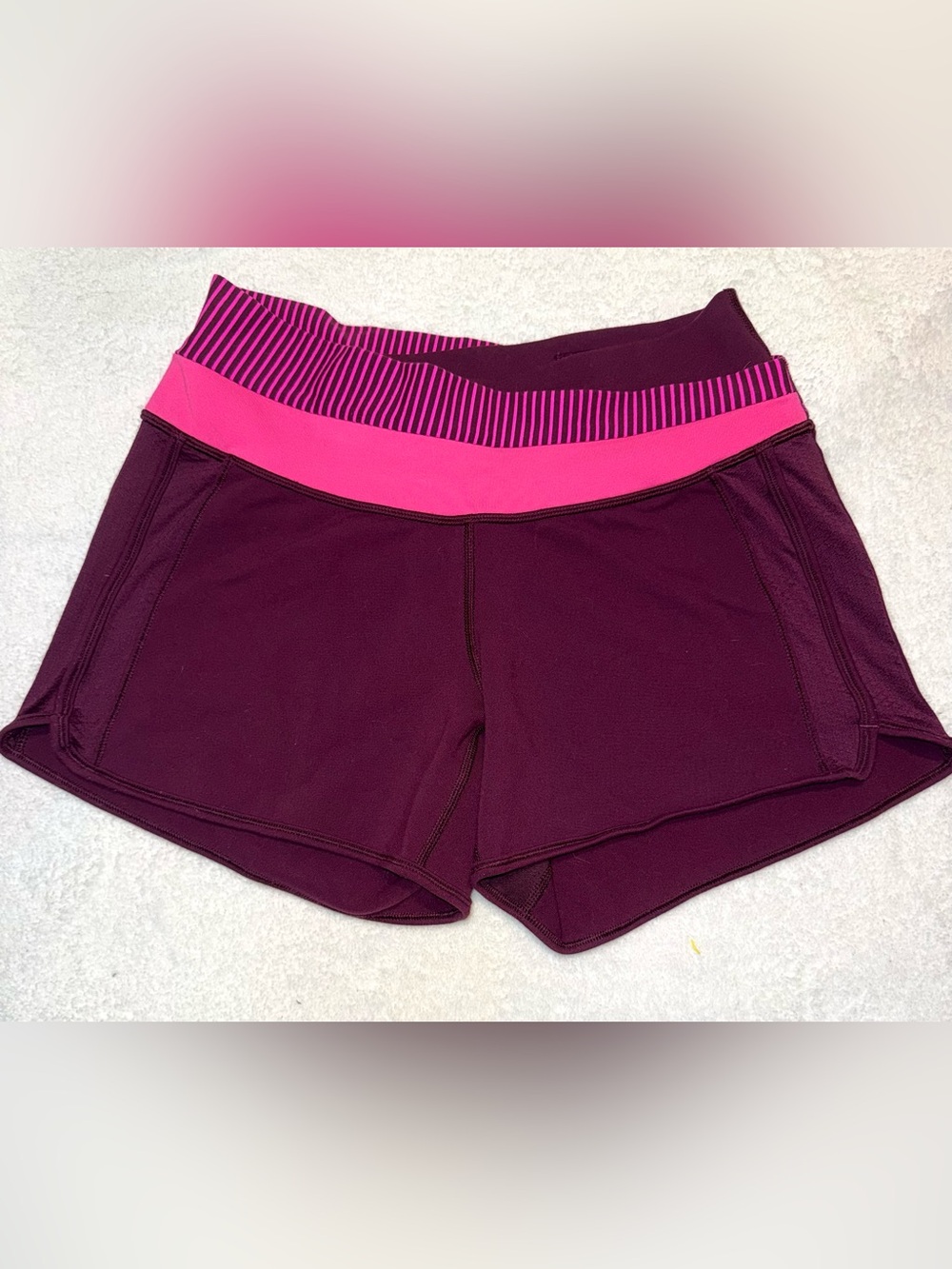 Lululemon Astro Shorts in Plum Colorway, size 4